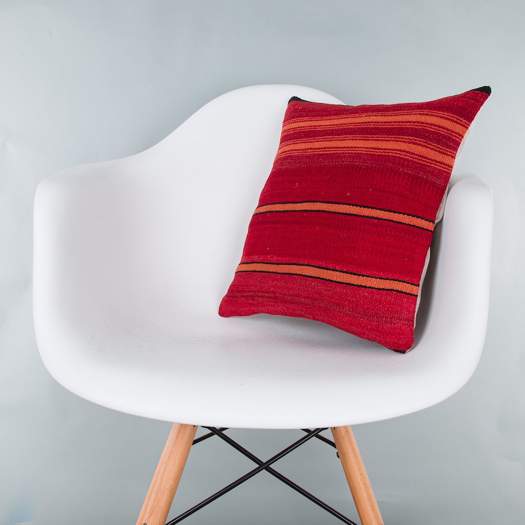 Striped_Multiple Color_Kilim Pillow Cover_16x16_Z1009_8112