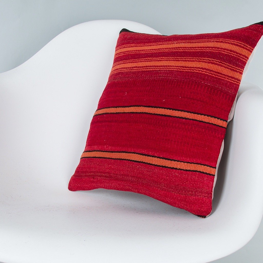 Striped_Multiple Color_Kilim Pillow Cover_16x16_Z1009_8112