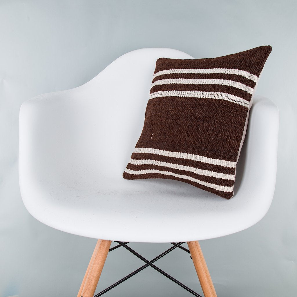 Striped_Multiple Color_Kilim Pillow Cover_16x16_Z1009_8115