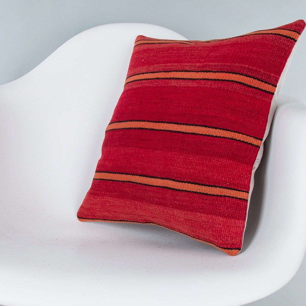 Striped_Multiple Color_Kilim Pillow Cover_16x16_Z1009_8118