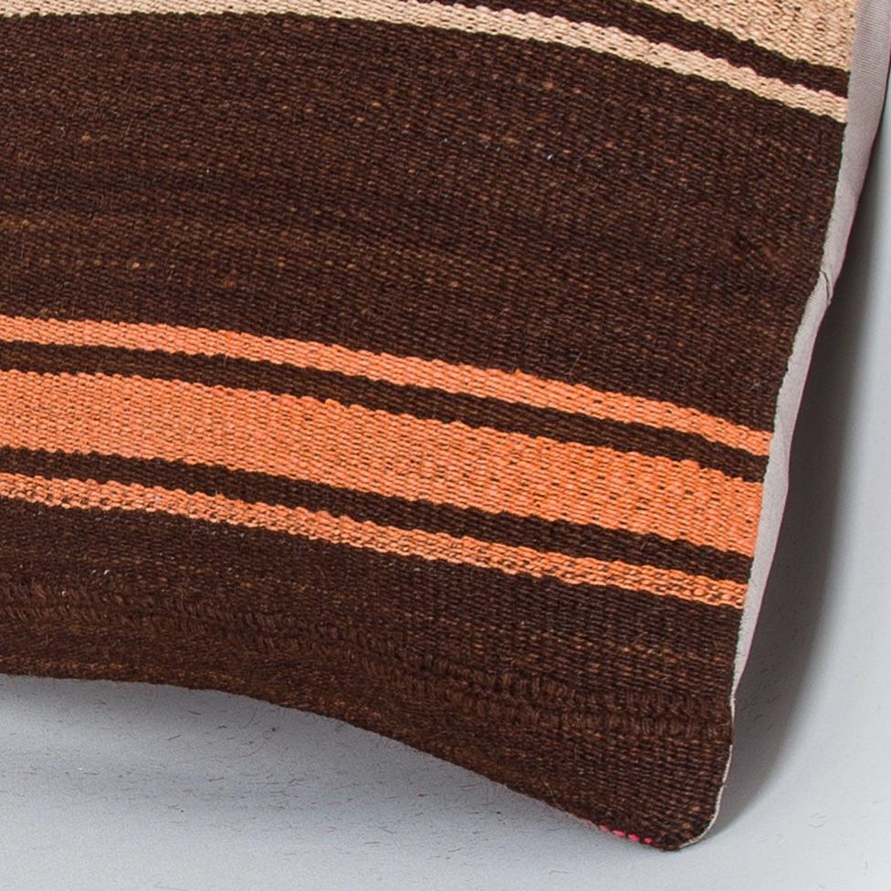 Striped_Multiple Color_Kilim Pillow Cover_16x16_Z1009_8158