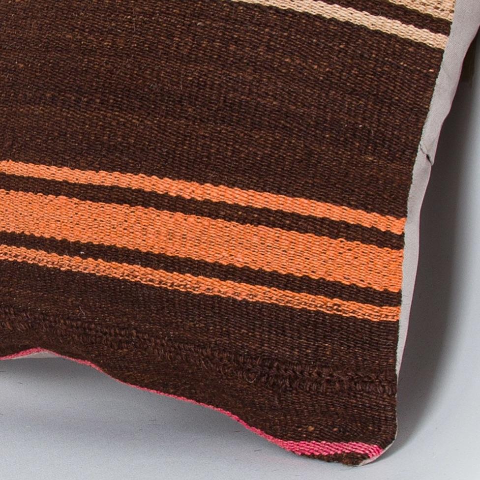 Striped_Multiple Color_Kilim Pillow Cover_16x16_Z1009_8176