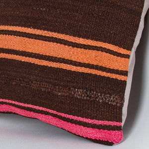 Striped_Multiple Color_Kilim Pillow Cover_16x16_Z1009_8178