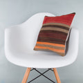 Striped_Multiple Color_Kilim Pillow Cover_16x16_Z1009_8197