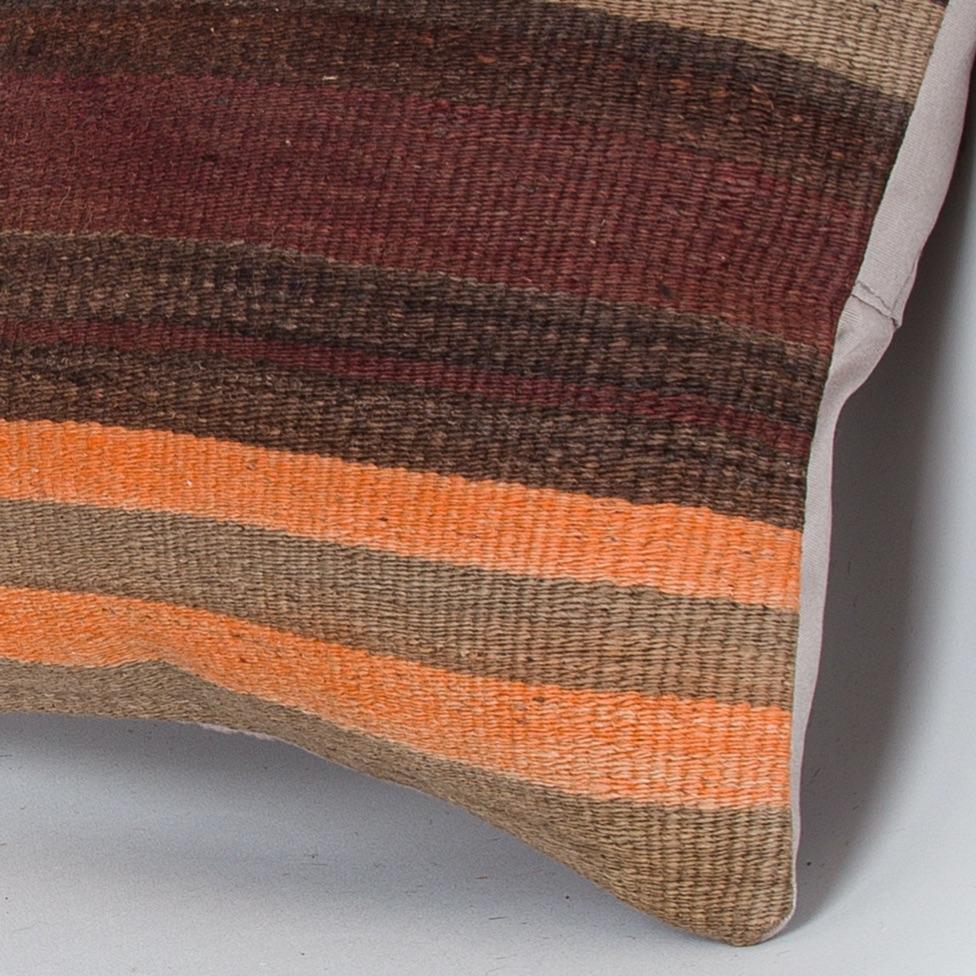 Striped_Multiple Color_Kilim Pillow Cover_16x16_Z1009_8197