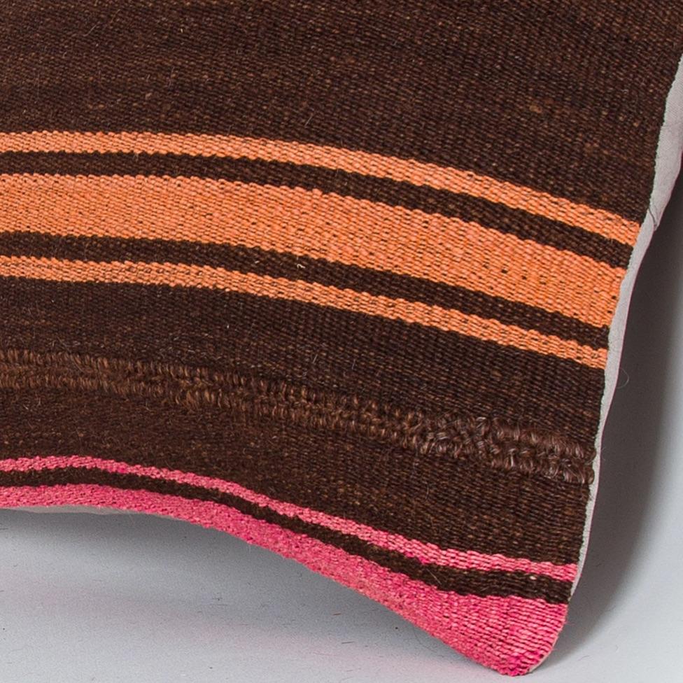 Striped_Multiple Color_Kilim Pillow Cover_16x16_Z1009_8203