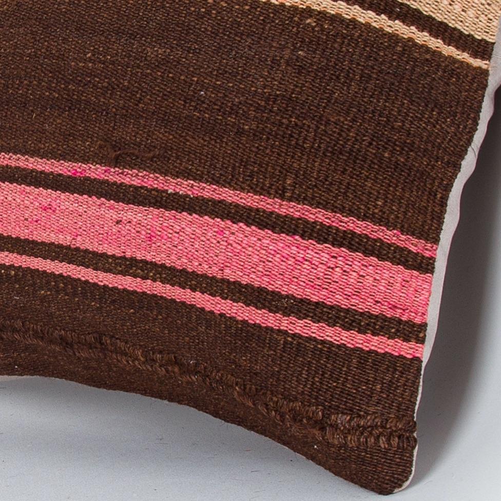 Striped_Multiple Color_Kilim Pillow Cover_16x16_Z1009_8206