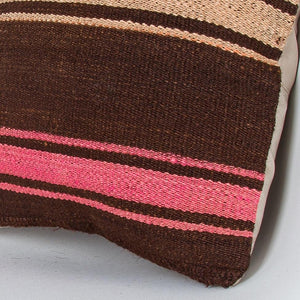 Striped_Multiple Color_Kilim Pillow Cover_16x16_Z1009_8298