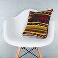 Striped_Multiple Color_Kilim Pillow Cover_16x16_Z1009_8305
