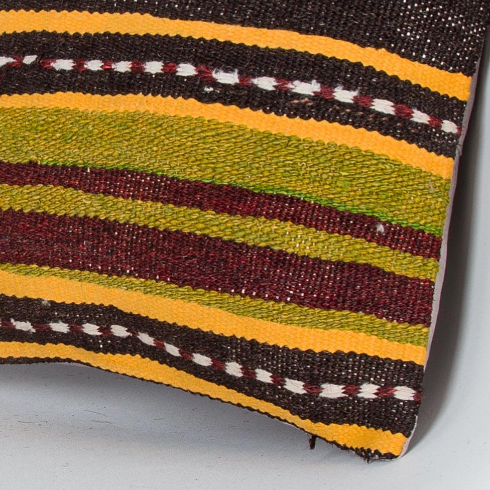 Striped_Multiple Color_Kilim Pillow Cover_16x16_Z1009_8305