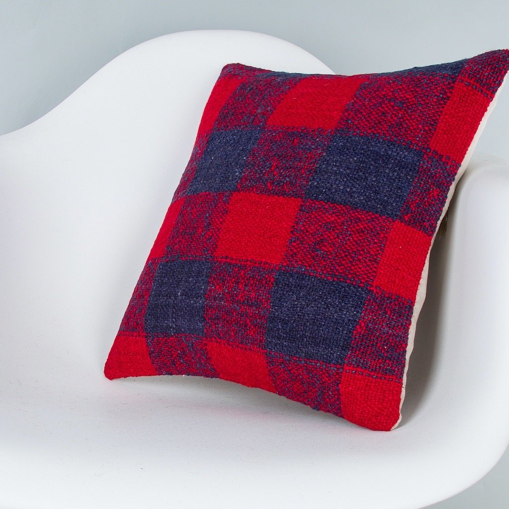 Striped_Multiple Color_Kilim Pillow Cover_16x16_Z1009_8347
