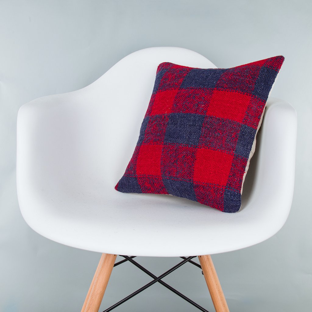 Striped_Multiple Color_Kilim Pillow Cover_16x16_Z1009_8351