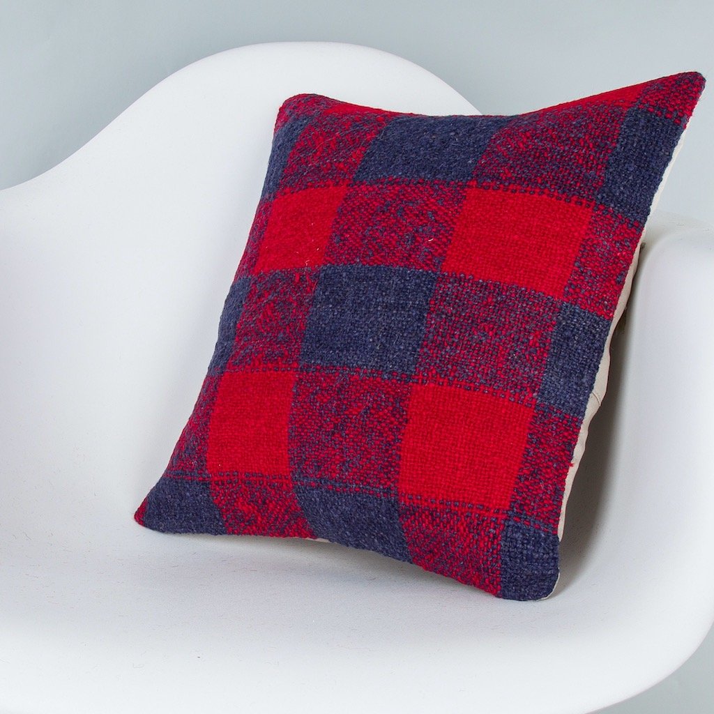 Striped_Multiple Color_Kilim Pillow Cover_16x16_Z1009_8351