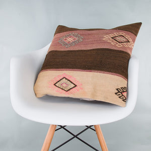 Striped_Multiple Color_Kilim Pillow Cover_20x20_Z1000_8978