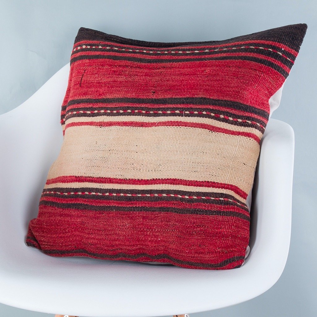 Striped_Multiple Color_Kilim Pillow Cover_20x20_Z1009_9157