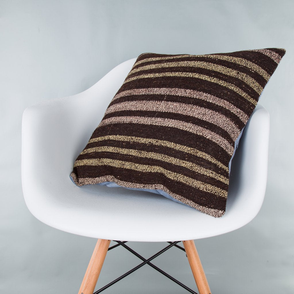 Striped_Multiple Color_Kilim Pillow Cover_20x20_Z1009_9377