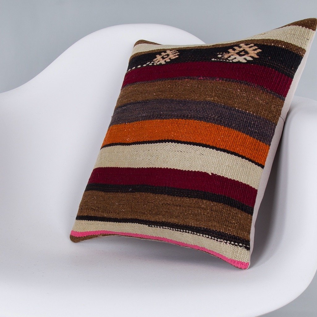 Tribal_Multiple Color_Kilim Pillow Cover_16x16_Z1007_7518