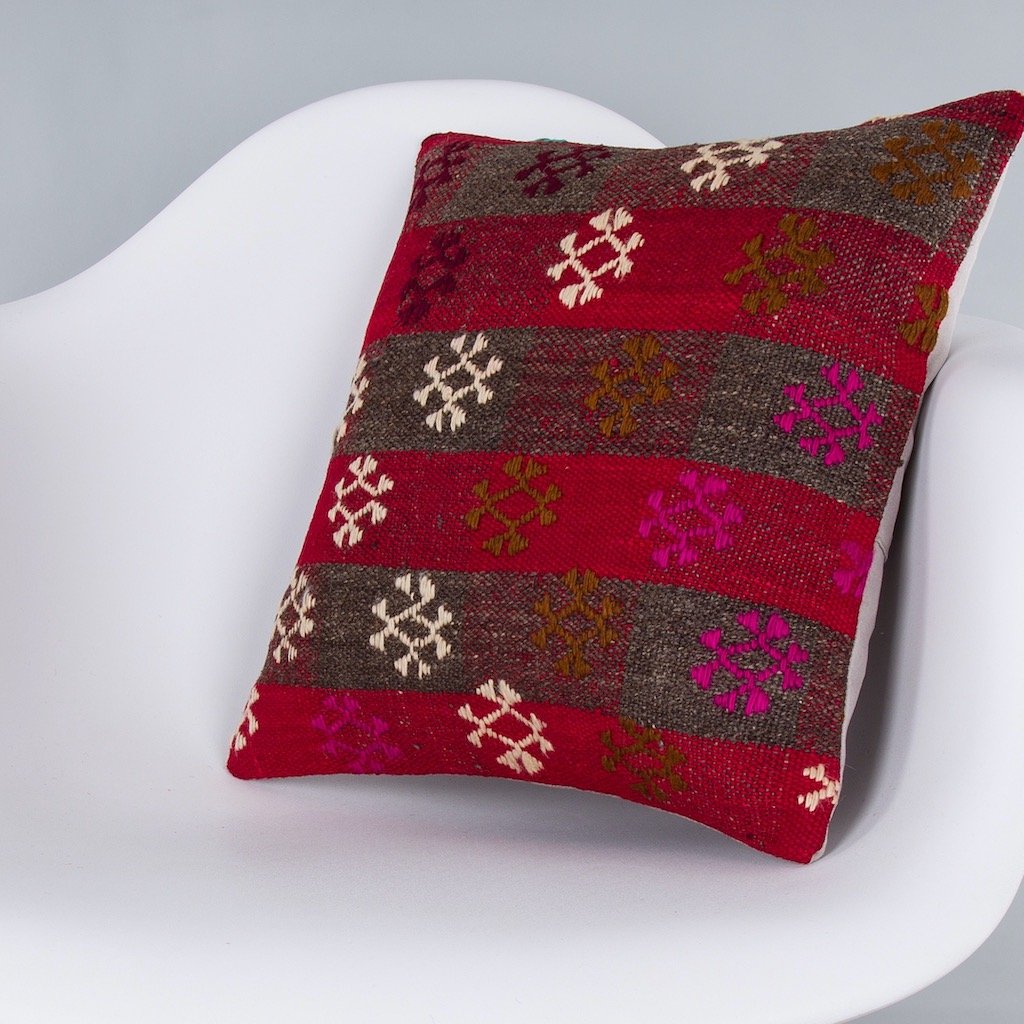Tribal_Multiple Color_Kilim Pillow Cover_16x16_Z1007_7599