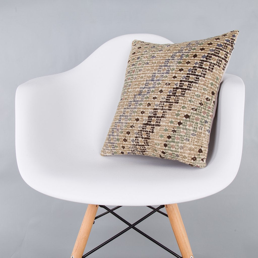 Tribal_Multiple Color_Kilim Pillow Cover_16x16_Z1007_7655