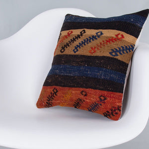 Tribal_Multiple Color_Kilim Pillow Cover_16x16_Z1007_7906