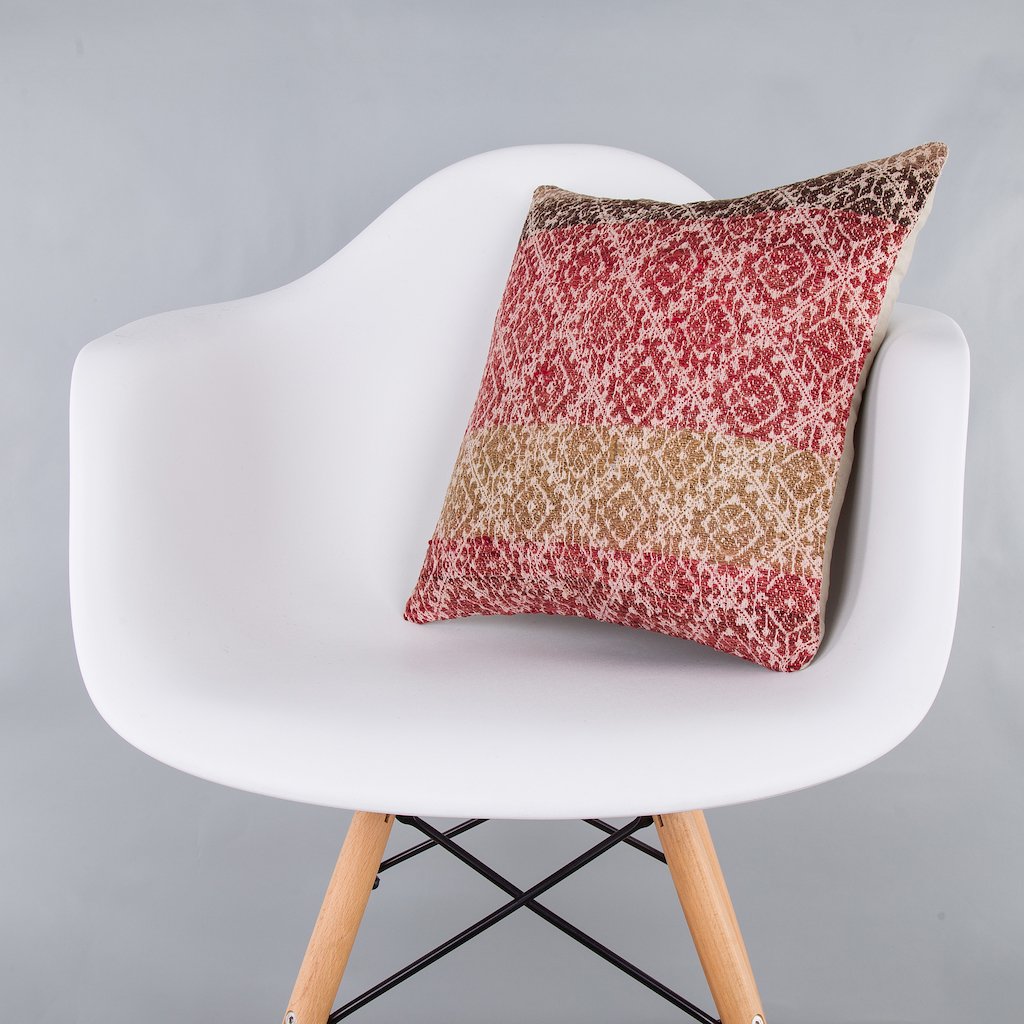 Tribal_Multiple Color_Kilim Pillow Cover_16x16_Z1007_7931