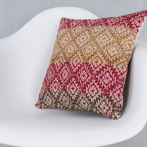 Tribal_Multiple Color_Kilim Pillow Cover_16x16_Z1007_7939