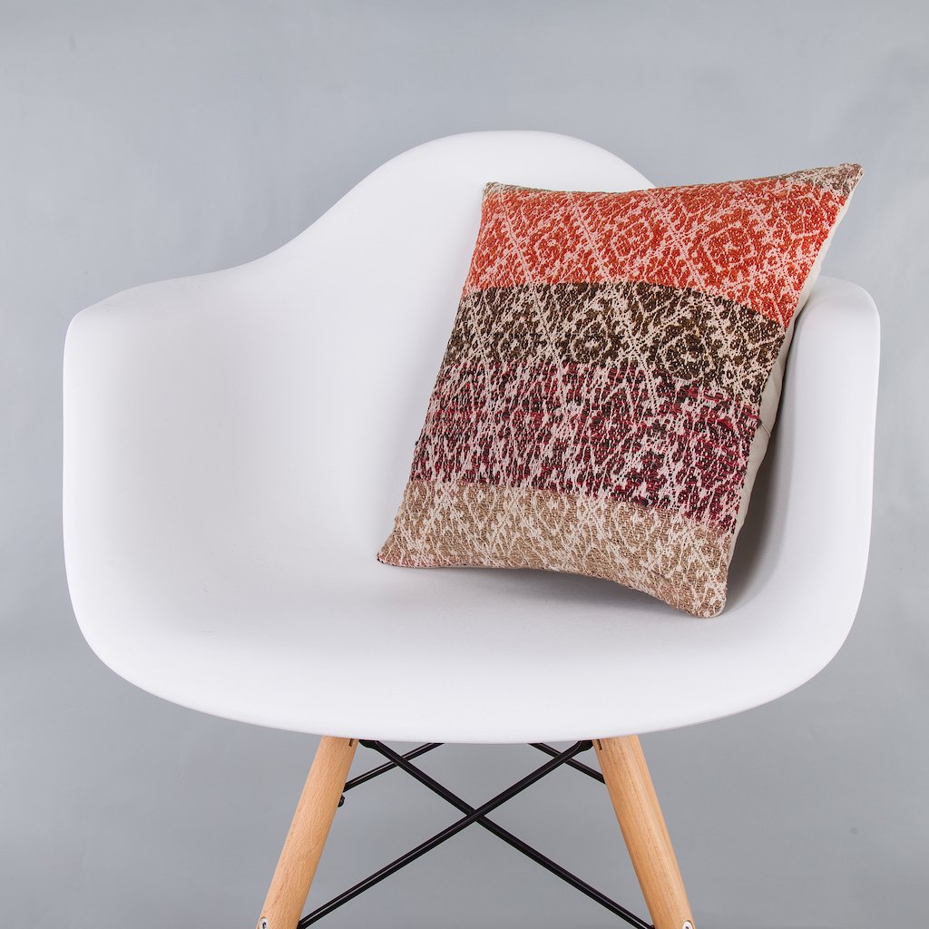 Tribal_Multiple Color_Kilim Pillow Cover_16x16_Z1007_7940