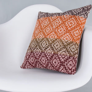 Tribal_Multiple Color_Kilim Pillow Cover_16x16_Z1007_7958