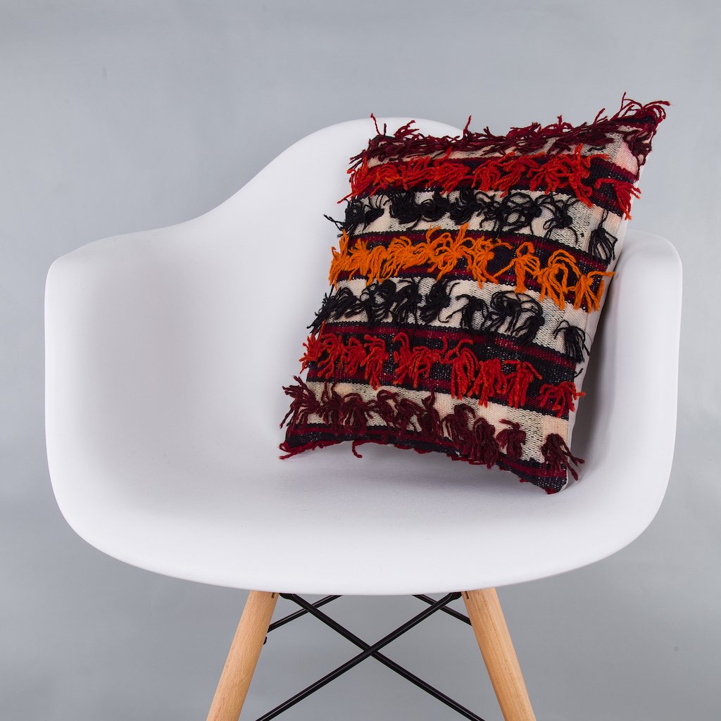 Tulu_Multiple Color_Kilim Pillow Cover_16x16_Z1011_7598