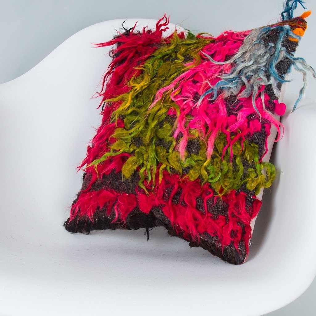 Tulu_Multiple Color_Kilim Pillow Cover_16x16_Z1011_8322