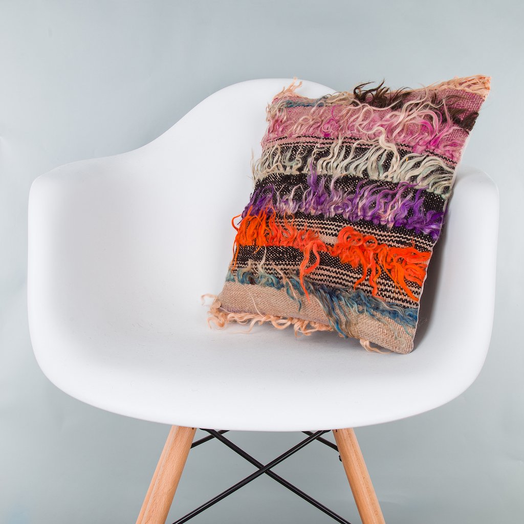 Tulu_Multiple Color_Kilim Pillow Cover_16x16_Z1011_8323