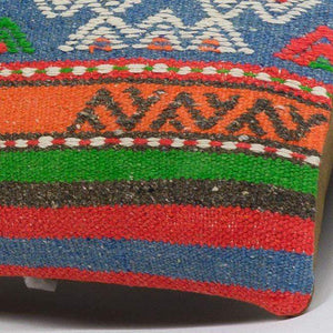 Anatolian Multi Color Kilim Pillow Cover 16x16 3645 - kilimpillowstore
 - 3