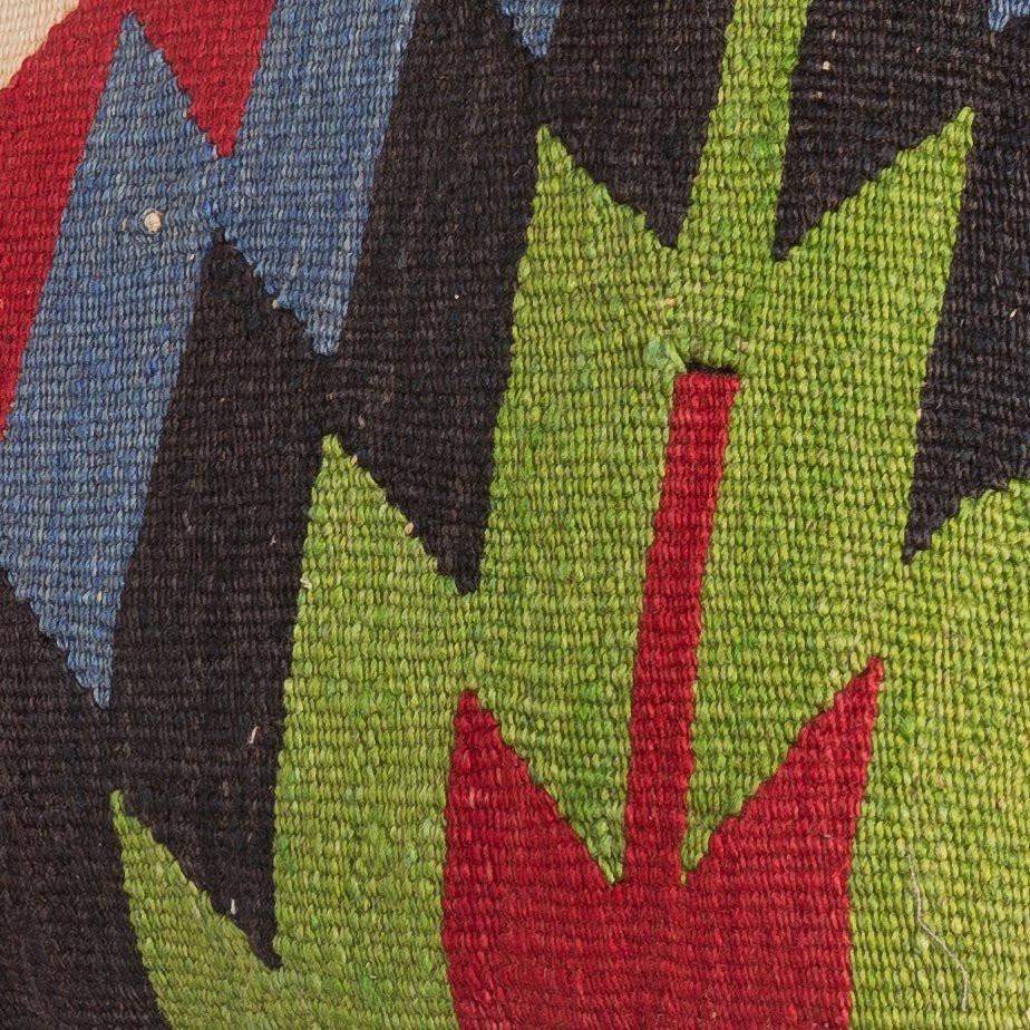 Chevron Multi Color Kilim Pillow Cover 16x16 4960 - kilimpillowstore
 - 3