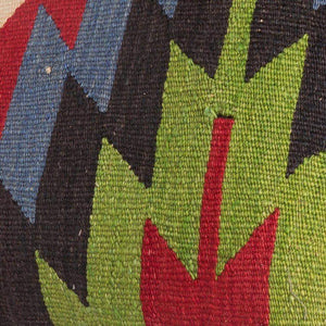 Chevron Multi Color Kilim Pillow Cover 16x16 4960 - kilimpillowstore
 - 3