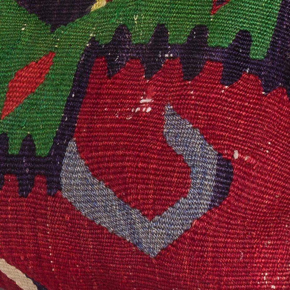 Chevron Multi Color Kilim Pillow Cover 16x16 5069 - kilimpillowstore
 - 3