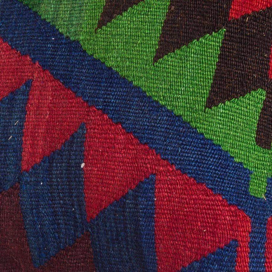 Chevron Multi Color Kilim Pillow Cover 16x16 5070 - kilimpillowstore
 - 3