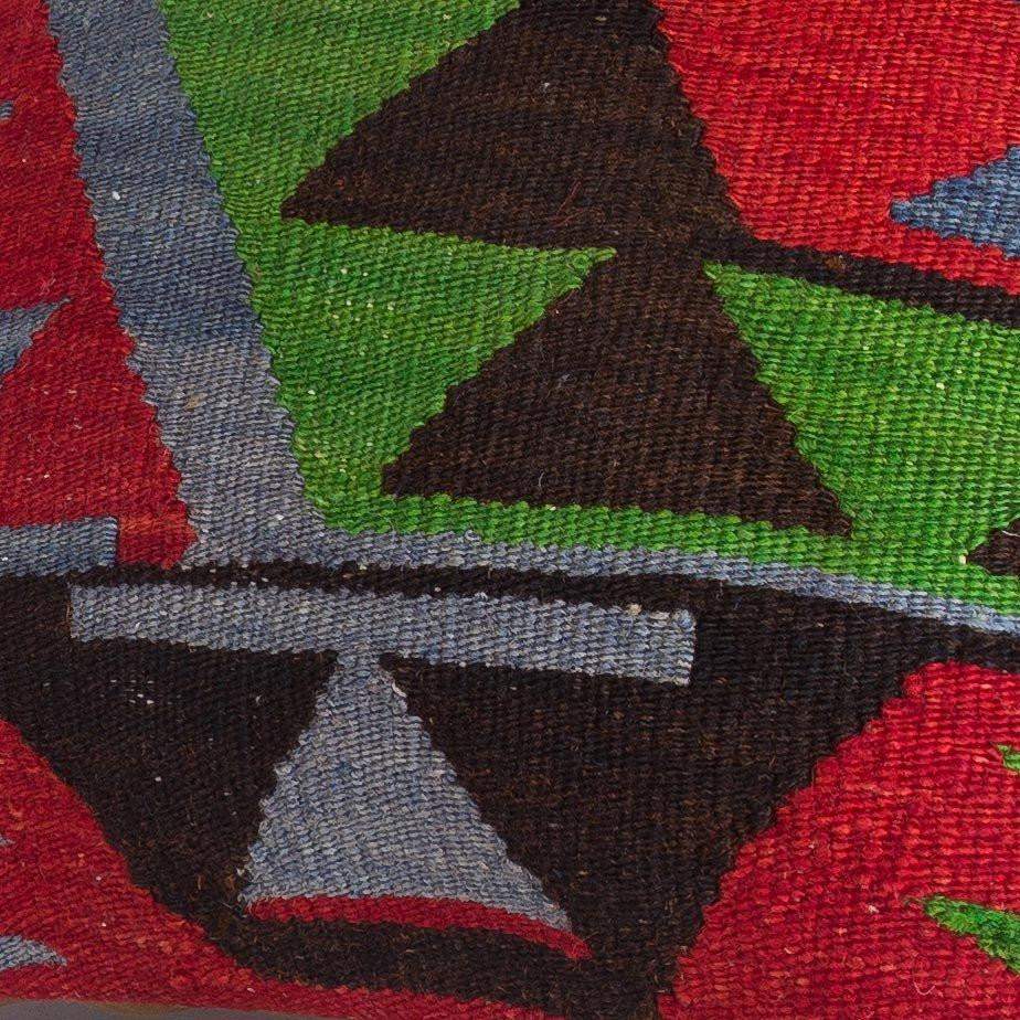Chevron Multi Color Kilim Pillow Cover 16x16 5095 - kilimpillowstore
 - 3