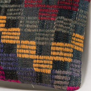 Geometric Multi Color Kilim Pillow Cover 16x16 3105 - kilimpillowstore
 - 3