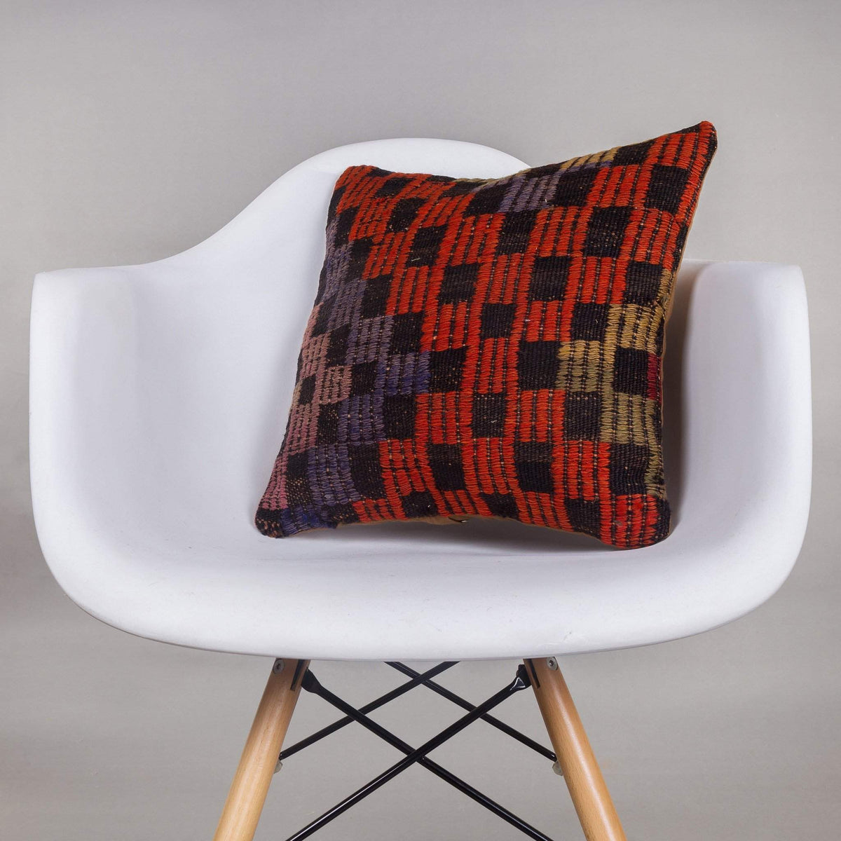 Geometric Multi Color Kilim Pillow Cover 16x16 4628 - kilimpillowstore
 - 1