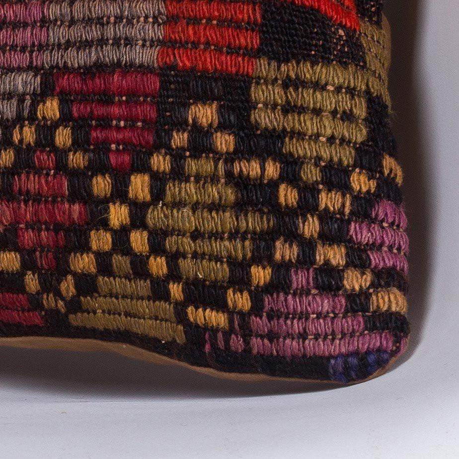 Geometric Multi Color Kilim Pillow Cover 16x16 4632 - kilimpillowstore
 - 3