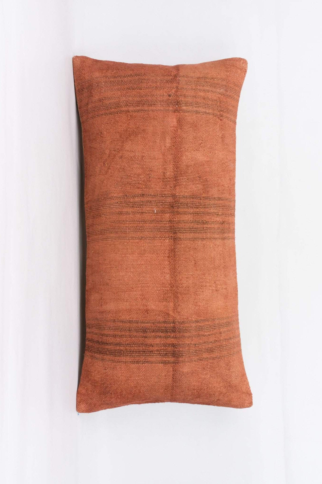 Plain Brown Kilim Pillow Cover 12x24 4180 - kilimpillowstore
 - 1