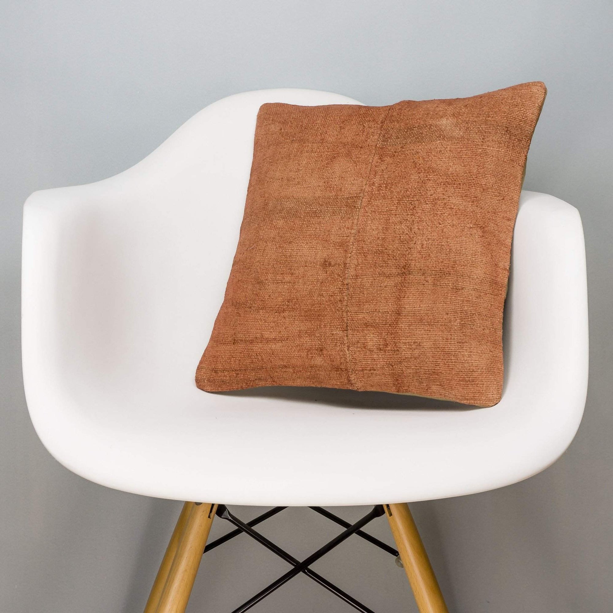 Plain Brown Kilim Pillow Cover 16x16 2947 - kilimpillowstore
 - 1