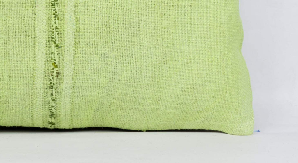 Plain Green Kilim Pillow Cover 12x24 4123 - kilimpillowstore
 - 3