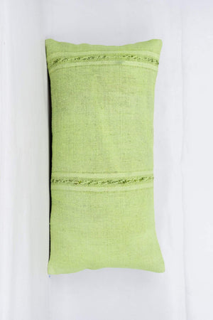 Plain Green Kilim Pillow Cover 12x24 4123 - kilimpillowstore
 - 1
