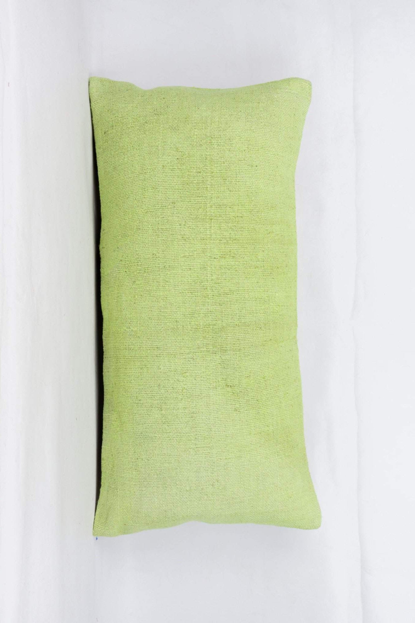 Plain Green Kilim Pillow Cover 12x24 4125 - kilimpillowstore
 - 1