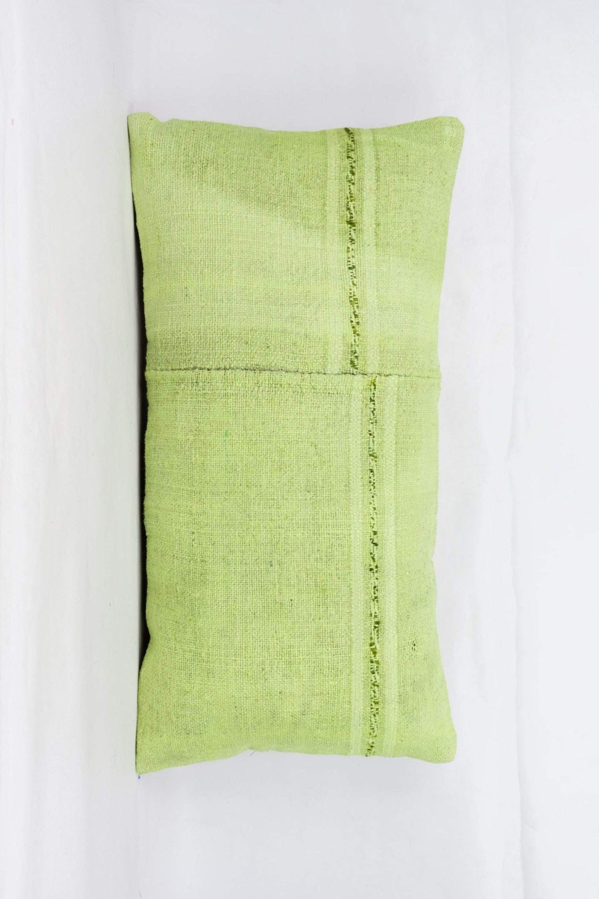 Plain Green Kilim Pillow Cover 12x24 4129 - kilimpillowstore
 - 1