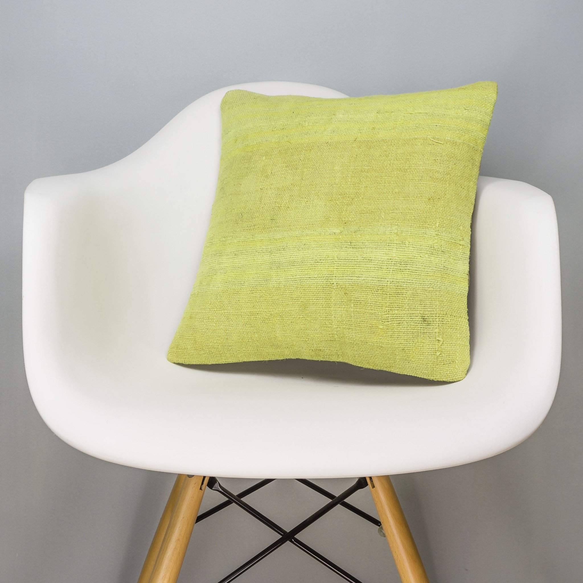 Plain Green Kilim Pillow Cover 16x16 2954 - kilimpillowstore
 - 1