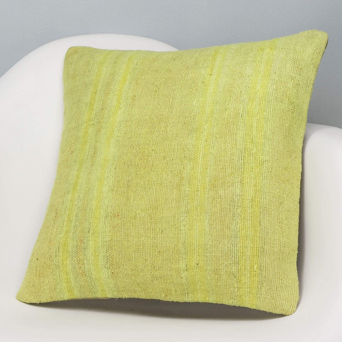 Plain Green Kilim Pillow Cover 16x16 2955 - kilimpillowstore
 - 2