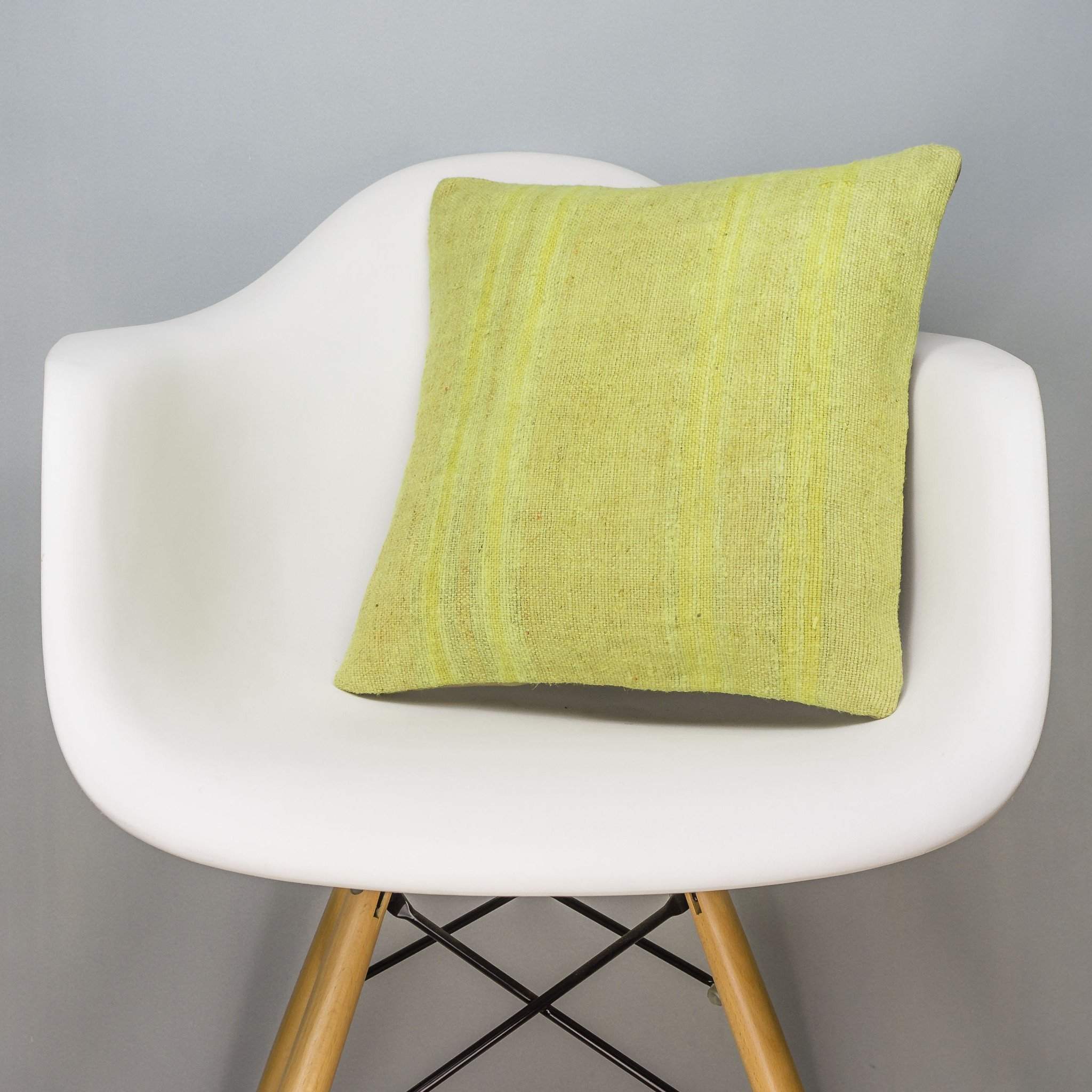 Plain Green Kilim Pillow Cover 16x16 2955 - kilimpillowstore
 - 1
