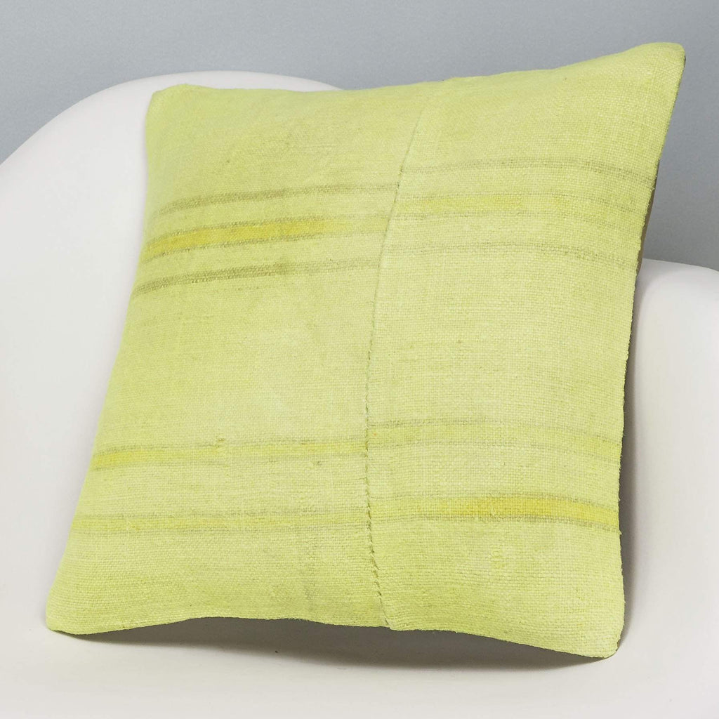 Plain Green Kilim Pillow Cover 16x16 2959 - kilimpillowstore
 - 2